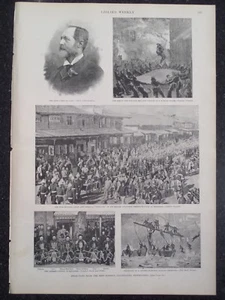 Sino-Japanese War Between China And Japan Frank Leslie's 1894 Original Print #3 - Picture 1 of 1