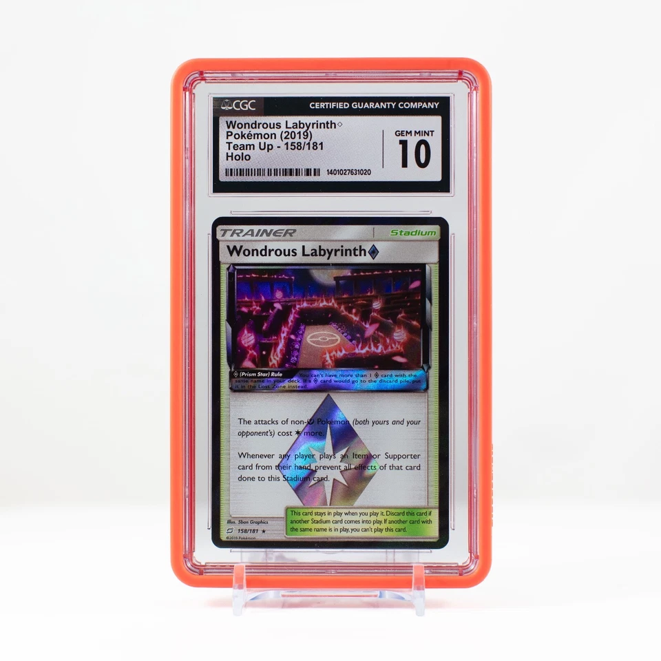 Pokémon Wondrous Labyrinth Holo #158 Team Up - CGC 10  - Image 1 of 4