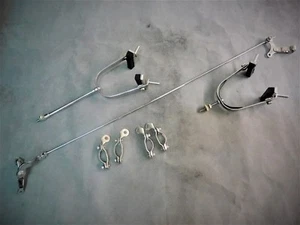 Vintage PHILLIPS Bicycle Brakes Roller Lever/Rod-pull set with bolts NOS 1960s - Picture 1 of 8