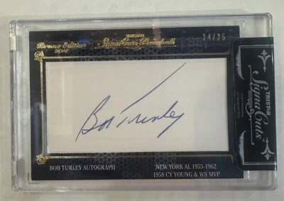 Bob Turley TriStar Signa Cuts Baseball Bronx Edition Cut Signature Gold /25 💎 - Image 1 of 2