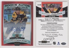 2019 O-Pee-Chee Platinum Autos Red Prism /50 Karson Kuhlman #R-KK Rookie Auto RC