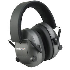 Champion 40974 Electronic Folding Ear Muffs 25dB Hearing Protection - Black