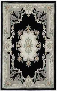 Premium Quality Hand Tufted Area Rug 8x10 Aubusson Design Carpet Wool Rug Gift - Picture 1 of 12