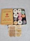 Vintage J. & P. COATS BOILFAST Tatting Crochet Thread 12 Spools New/Used USA