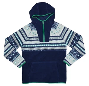 Club Room Sherpa Fleece 1/4 Zip Kangaroo Pocket Hooded Anorak Men's Sweater NWT - Picture 1 of 1