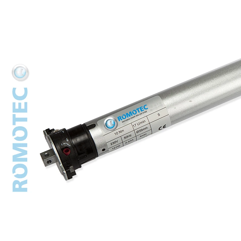 ROMOTEC Rohrmotor (230V AC, 126 Watt, 40 mm 8-kant) - RS-10/17 Mini