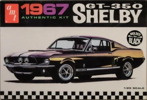1967 Mustang Shelby GT-350 1:25 AMT Model Kit Bausatz in schwarz AMT834 - Bild 1 von 2