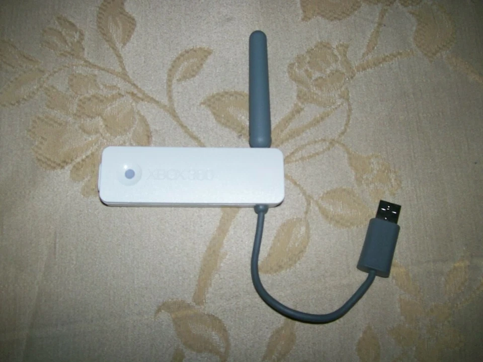 Official Original Genuine Microsoft Xbox 360 Wireless Network Adapter White - Image 1 of 1
