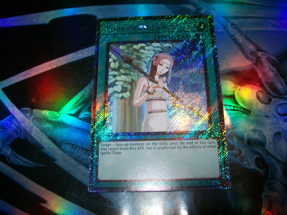 Forbidden Lance 1st Edition Platinum Secret Rare RA02-EN058 Yu-Gi-Oh! - Image 1 of 1