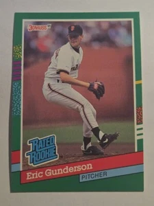 1990 Donruss #416 Eric Gunderson Rated Rookie RR - Picture 1 of 2