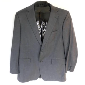 Brooks Brothers Wool Blazer Suit Jacket Gray 44L EUC Office Club Dinner College - Picture 1 of 12