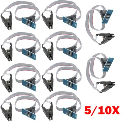 5/10Pc SOIC8 SOP8 Test Clip Adapter For EEPROM programming on USB Programmer USA - Image 1 of 4