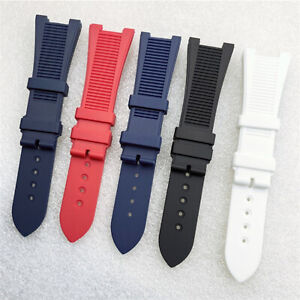 25MM Silicone Strap w/ Buckle Accessories For Nautilus Watch Strap Wrist Band