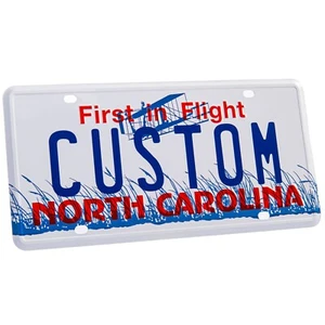 Personalized North Carolina License Plate – Embossed Aluminum & Custom Lettering - Imagen 1 de 4
