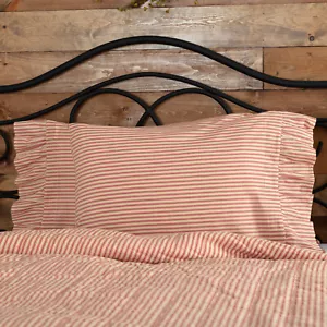 Farmhouse Standard Ticking Stripe Pillow Case Set of 2 Bedroom Decor VHC Brands - Picture 1 of 6