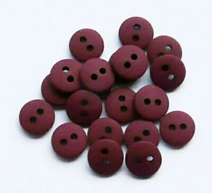 Paquete HolmeCraft de 20 botones cúpula borgoña 18 mm (talla 28) - Imagen 1 de 1