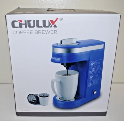 HS - Chulux QF-CM801 Red Auto Shut Off 120 Volt Single Serve Coffee Maker Brewer - Image 1 of 4