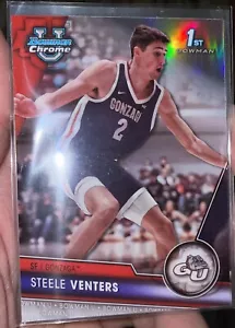2023-24 Bowman University Chrome Silver Refractor Steele Venters #83 Rookie RC - Picture 1 of 2