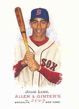 2007 Topps Allen and Ginter Boston Red Sox Baseball Card #294 Julio Lugo