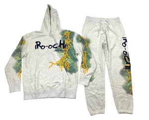 Iro Ochi Para Hombres Conjunto 2p 100% Auténtico Sudadera con Capucha y Pantalones Talla Grande Multicolor Logo - Imagen 1 de 10