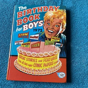 Birthday Book for Boys, 1972 Fleetway annual, hardback, British comic strips - Imagen 1 de 11