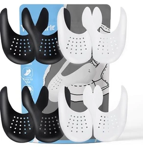 Knitterschutz für Schuhe, 2 Paar schwarz-weiß, Damen 5-9, Herren 7,5-13 - Bild 1 von 7