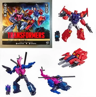 Transformers Age of the Primes Topspin vs Spinister Wreck 'n Doom Collection - Image 1 of 4