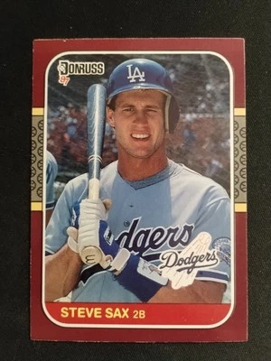 1987 Donruss Opening Day - Steve Sax #85 - Image 1 of 2