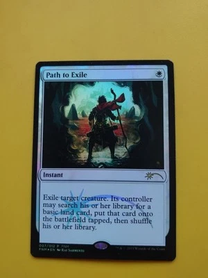 Path to Exile  FNM promo. 2015 instant  FOIL Magic the Gathering Card. - Image 1 of 4