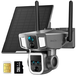 4G LTE Cellular Security Camera, 4K Wireless Outdoor Solar Camera 12000mAh, 4... - Picture 1 of 8