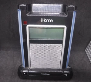 iHome Audio Dock con Sveglia per iPod IH4B - Nero con Adattatore AC - Foto 1 di 9