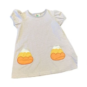Shrimp and Grits Mädchen Kleid Gr. 3T Candy Corn Taschen - Bild 1 von 7