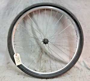 Shimano Deore LX HB-M564 Front 26" MTB Wheel Silver 100mm 32S QR Mavic UB French - Picture 1 of 10