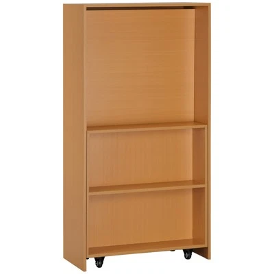 HOMCOM Tavolo da Pranzo Pieghevole Salvaspazio in Truciolato e Acciaio Bianco - Immagine 1 di 4