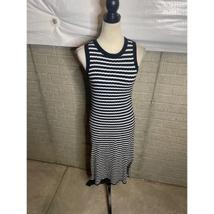 Vestido midi tejido sin mangas suéter a rayas Banana Republic para mujer - talla M - Imagen 1 de 5