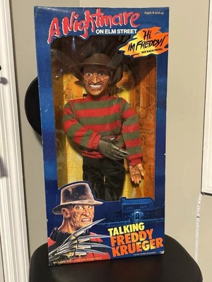 Nightmare on Elm Street 1989 Talking Pull String Freddy Krueger 18” Doll SEALED! - Image 1 of 4