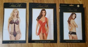 Sexy Rene Rofe Tirantes Encaje Peluche Desenvolverme Satén Lazo y Bragas Talla M/L - Imagen 1 de 5