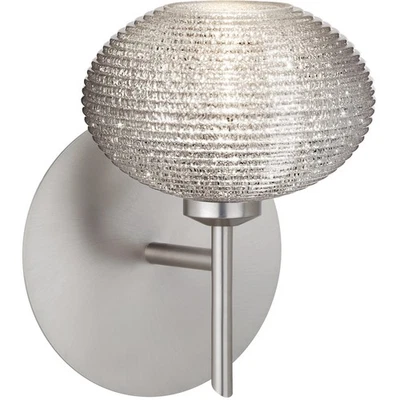 Besa Lighting 1SW-5612GL-SN Lasso Wall Sconce Satin Nickel - Image 1 of 2