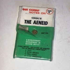 NOTES ON VIRGIL'S AENEID. QUE CARDS INC. pocket size VINTAGE study cards 65' - Picture 1 of 5