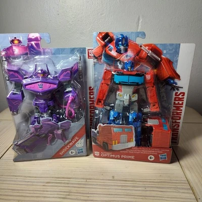 Hasbro TRANSFORMERS AUTHENTICS  OPTIMUS PRIME + Shockwave Lot Figures - Image 1 of 4