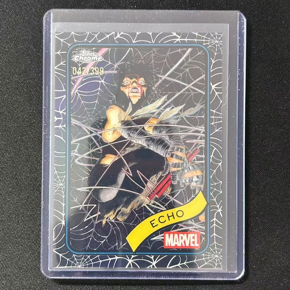 💎2025 TOPPS CHROME MARVEL SPIDER WEB REFRACTOR /399 ECHO #14 - Image 1 of 1