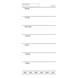 Debden DayPlanner REFILL Slim Undated Week Per Page SL4720 - Picture 1 of 1