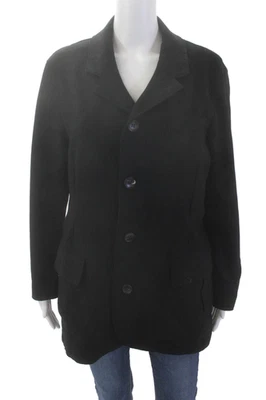 Abrigo Allegri para mujer de lana de un solo pecho con muescas solapa negro talla 48 Foto 1 de 4
