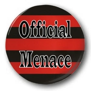 OFFICIAL MENACE - 1 inch / 25mm Button Badge - Beano Dennis Gnasher Comic Joke - Picture 1 of 1