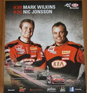 2014 Kinetic Motorsports Kia Optima GTS Pirelli World Challenge PWC postcard - Picture 1 of 1