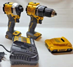 DEWALT, 20V BRUSHLESS DCD850, 1/2, 1/4, ATOMIC COMPACT,W/BATTERY & CHARGER (B4) - Picture 1 of 24