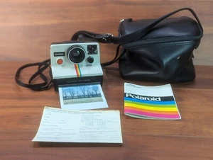 Polaroid SX-70 auf 600 Umbau OneStep Rainbow Stripe Kamera GETESTET! Mit Accs. - Bild 1 von 24
