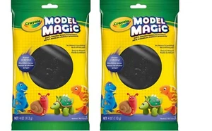 NEW Lot of 2 or more! CRAYOLA Model Magic Magic Clay Reusable 4oz Each Black - Picture 1 of 3