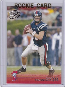 Scheda calcio Eli Manning 2004 RC Ole Miss REBELS ROOKIE NCAA College GIANTS QB - Foto 1 di 2