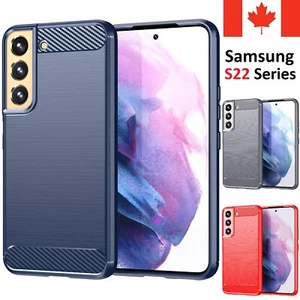 Coque arrière souple antichoc en fibre de carbone pour Samsung Galaxy S22 Plus Ultra - Photo 1 sur 11
